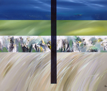 Verticale, 100x80, huile sur toile, 2006
